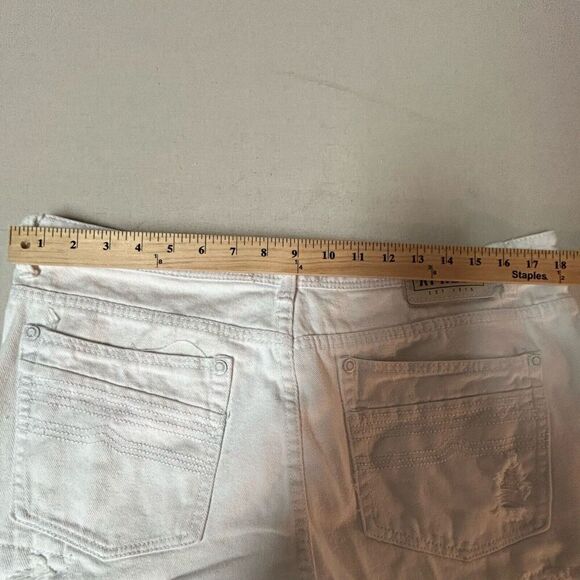 Brooklyn Express White Distroyed Distressed Jeans Size 36x30 Mens - Picture 10 of 12